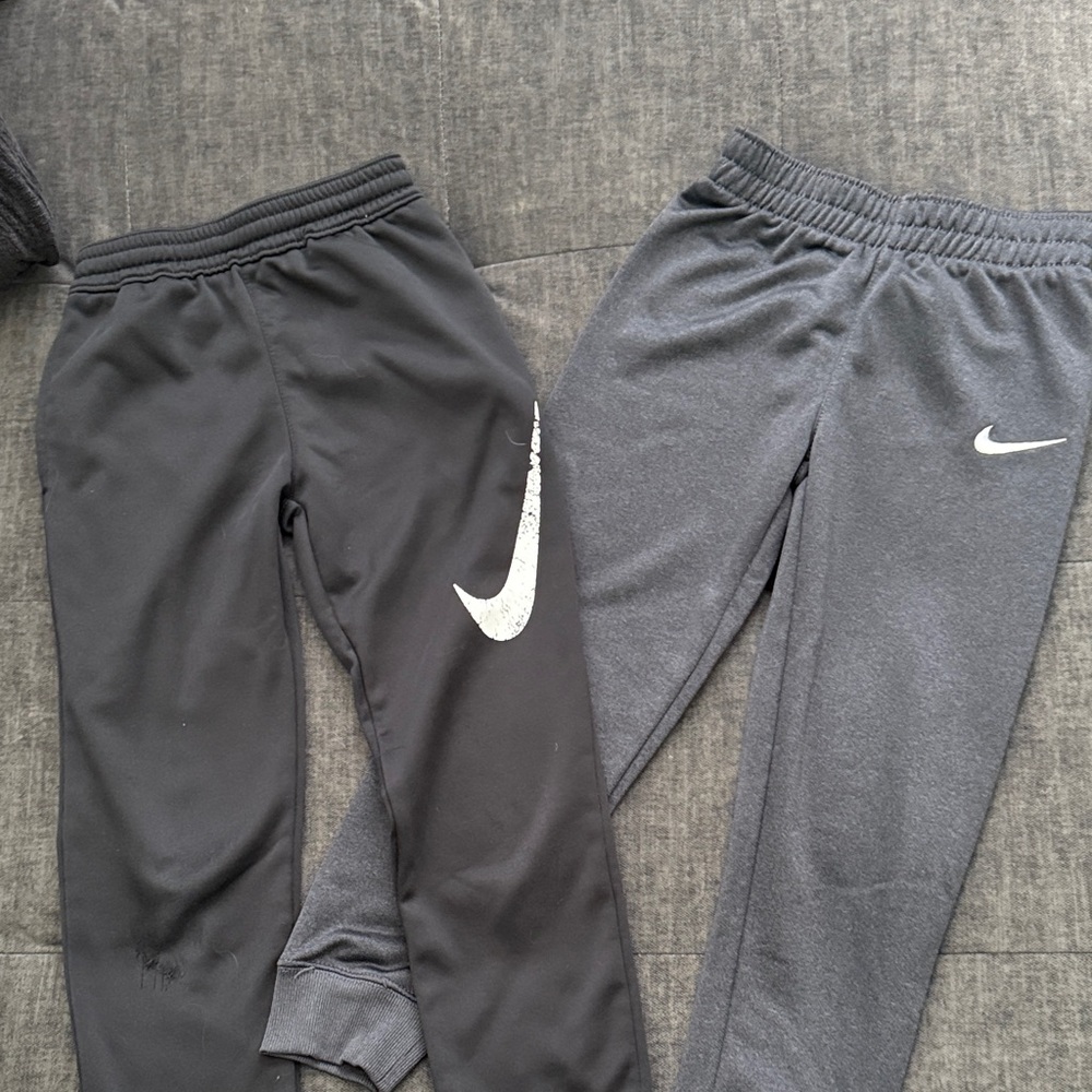 Nike Kids Black and Gray Joggers Set size 7